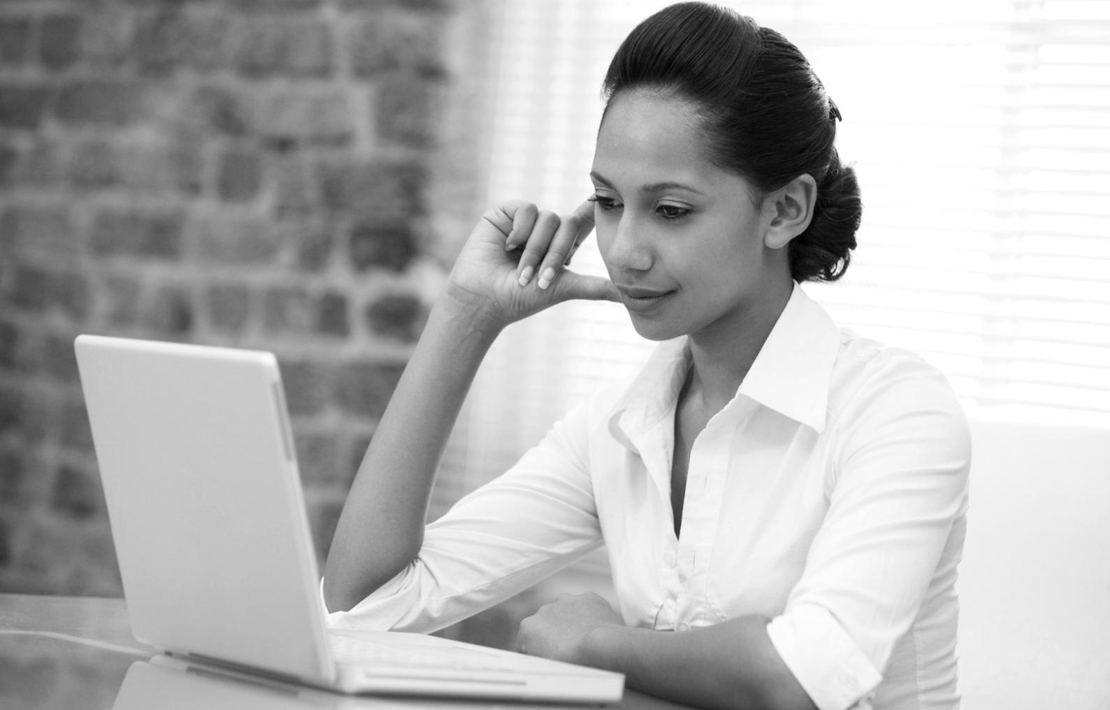 Participant analyzing financial data